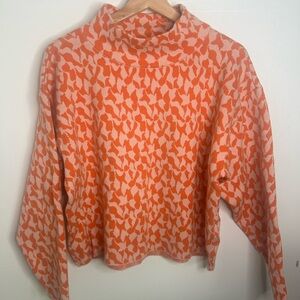 Anthropologie geometric mock neck Sweater
